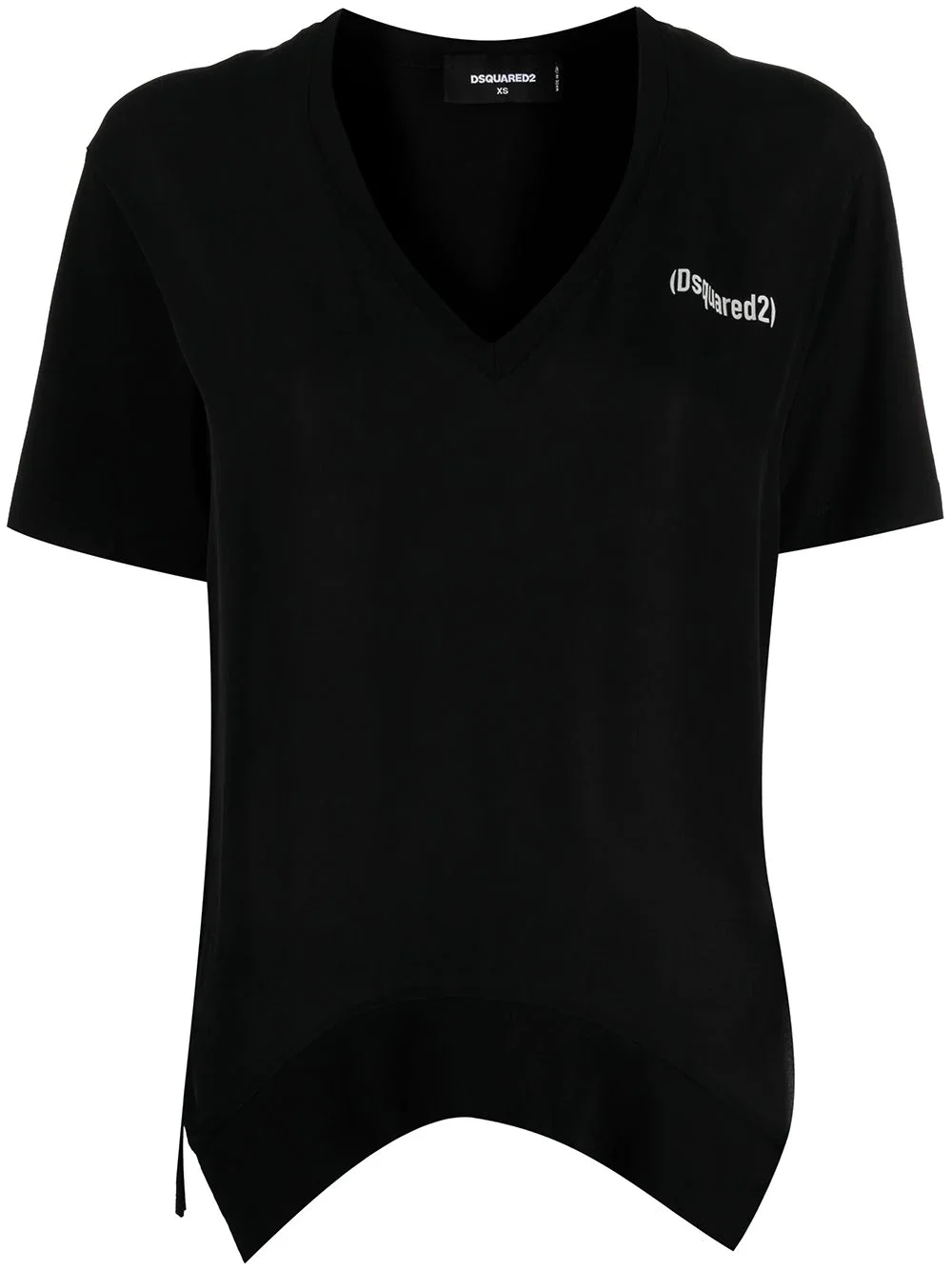 side slits logo T-shirt - 1