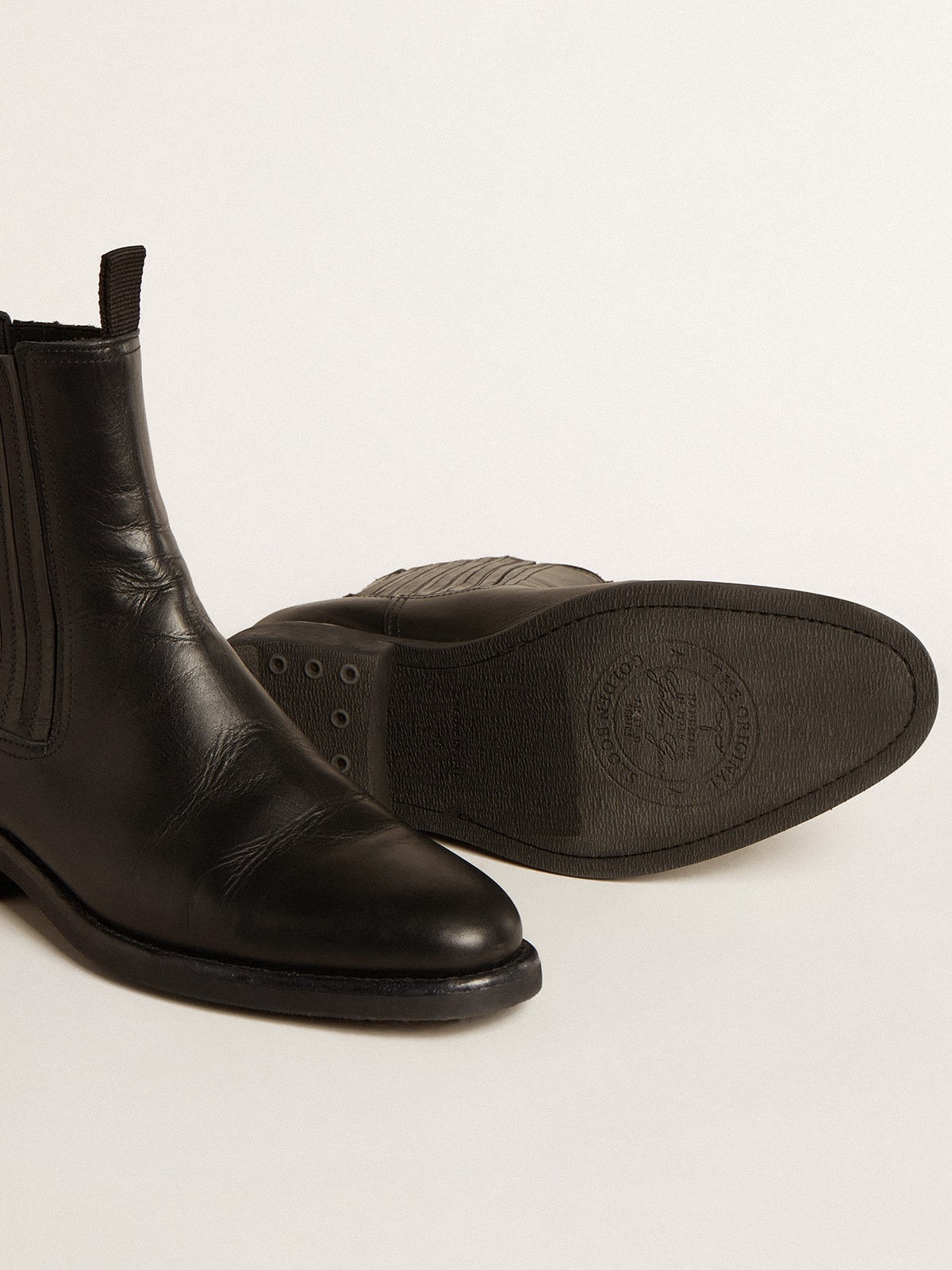 Men’s Chelsea boots in black leather - 4