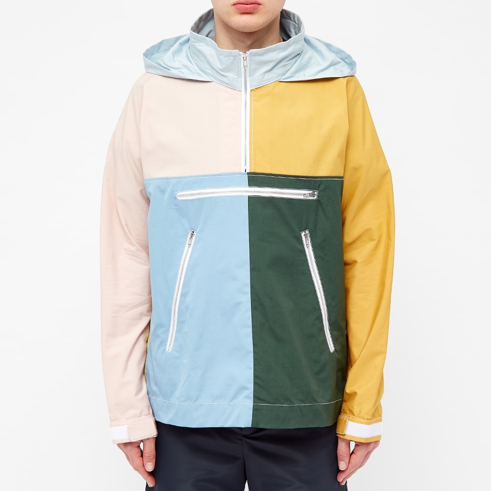 Comme des Garcons SHIRT Colour Block Half Zip Jacket - 4