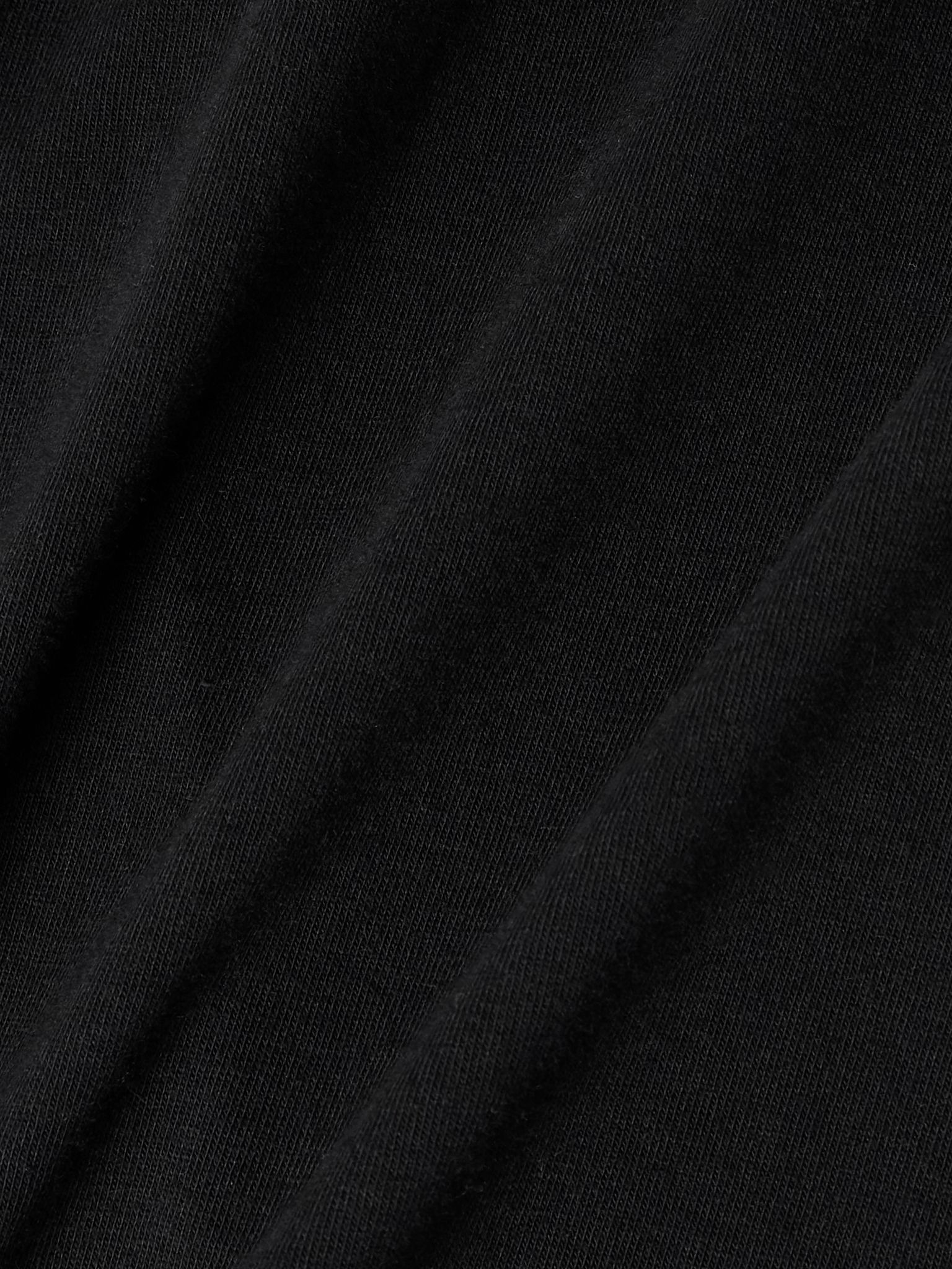 Cotton and Cashmere-Blend Jersey T-Shirt Black - 5