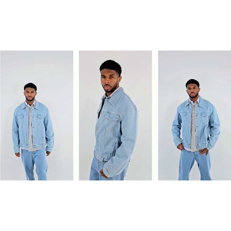 Nanushka Eco Light Wash Boyce Denim Jacket - 3