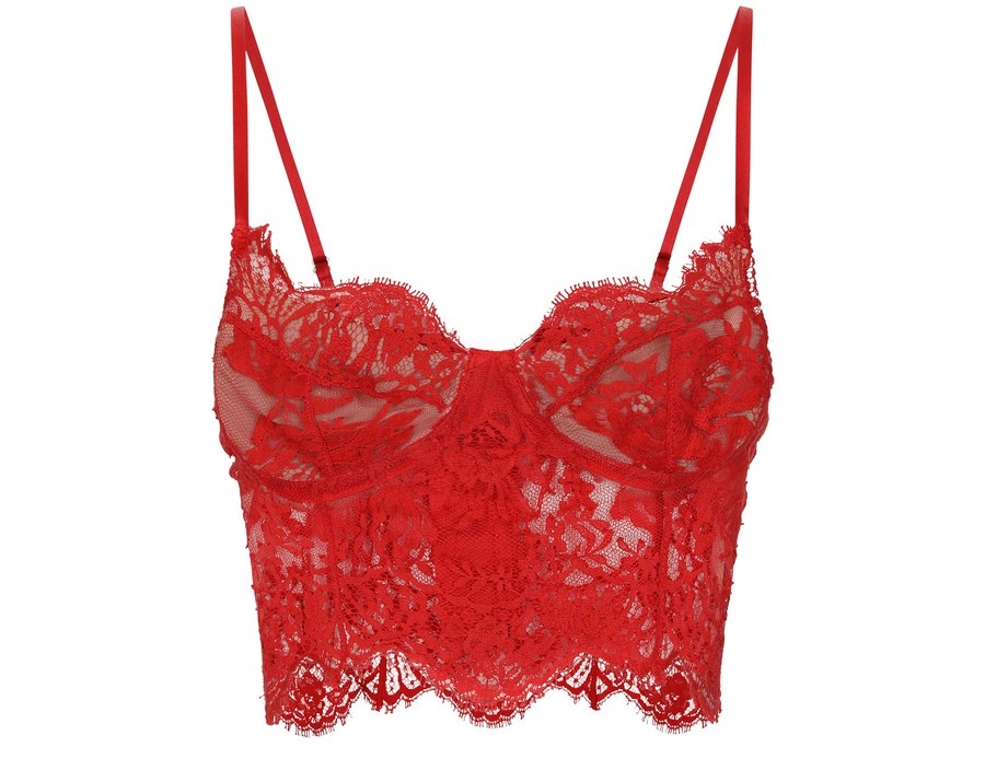 Lace lingerie corset top - 1