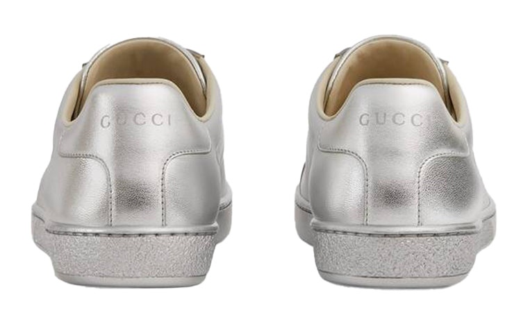 (WMNS) Gucci Ace 'Metallic Silver' 663168-B8B20-8106 - 4