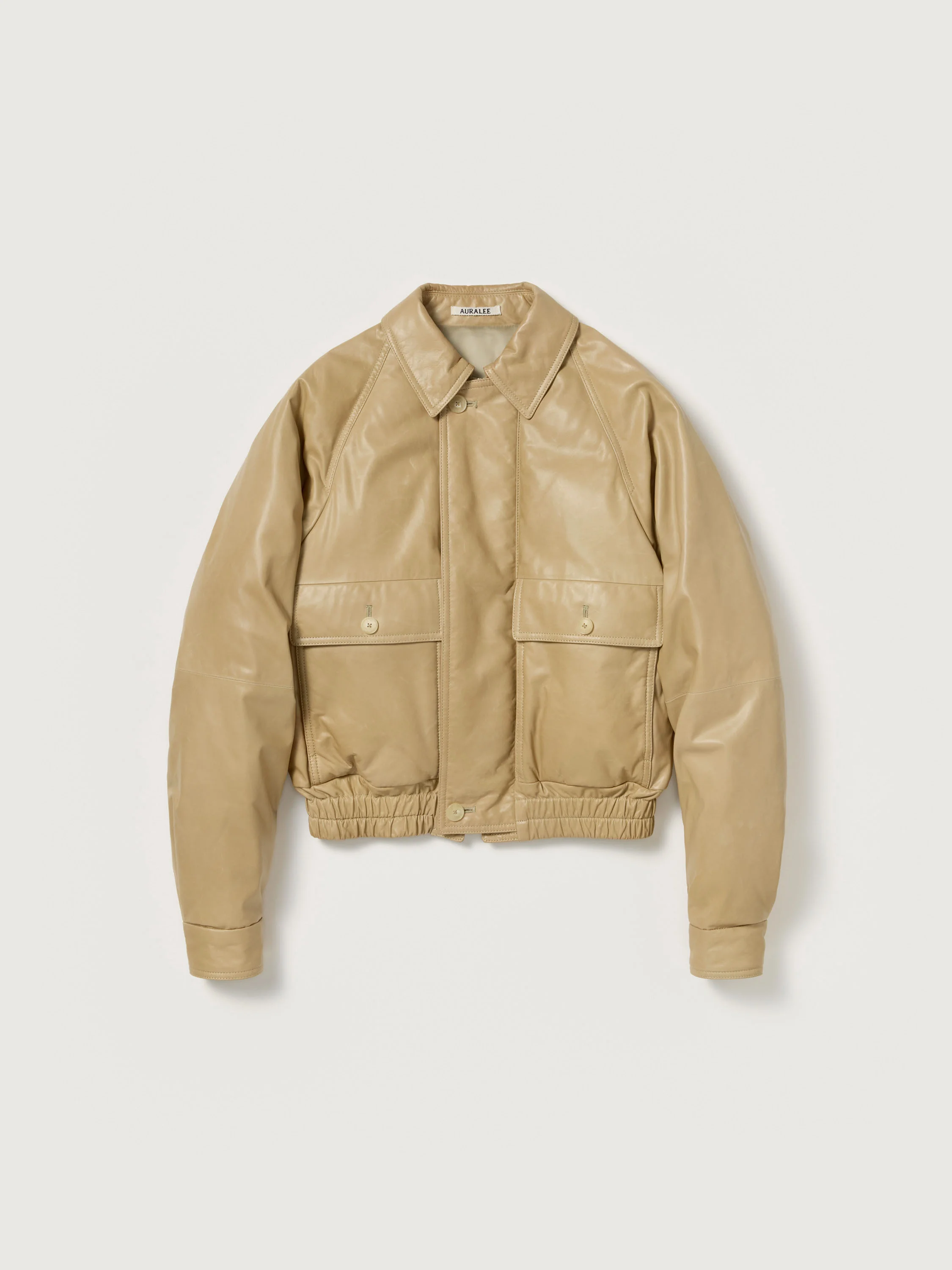 FINE CALF LEATHER DOWN BLOUSON - 1