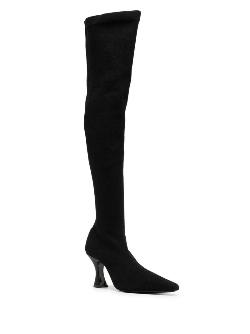 NEOUS 80mm leather knee boots outlook