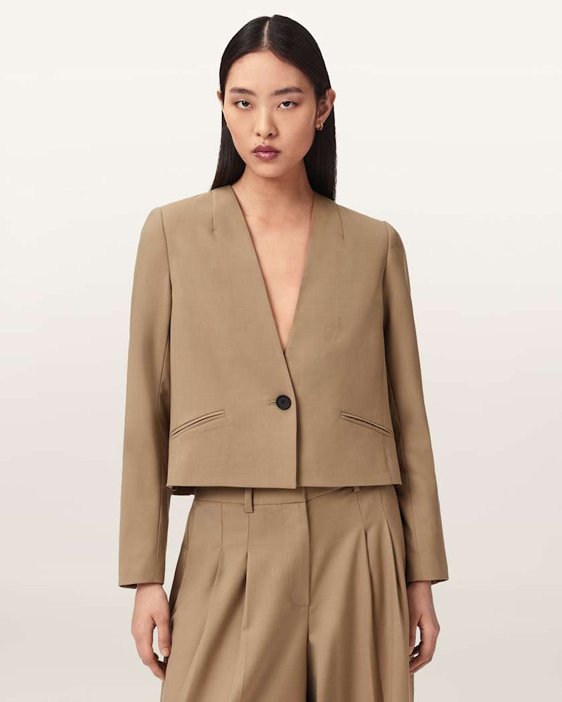 POPPY SINGLE BREASTED PLEATED BLAZER 6