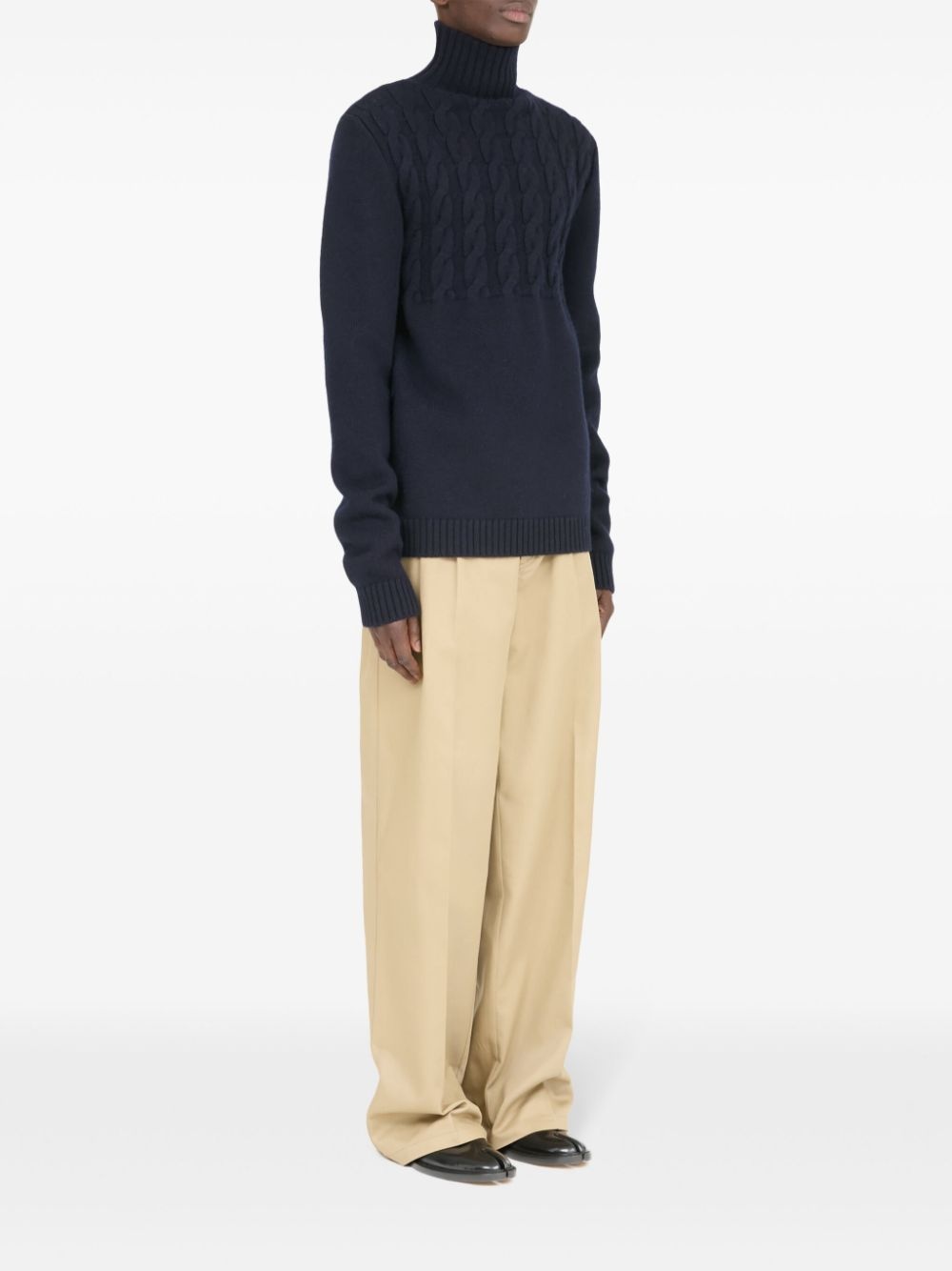 HIGH-NECK VIRGIN-WOOL SWEATER - 3