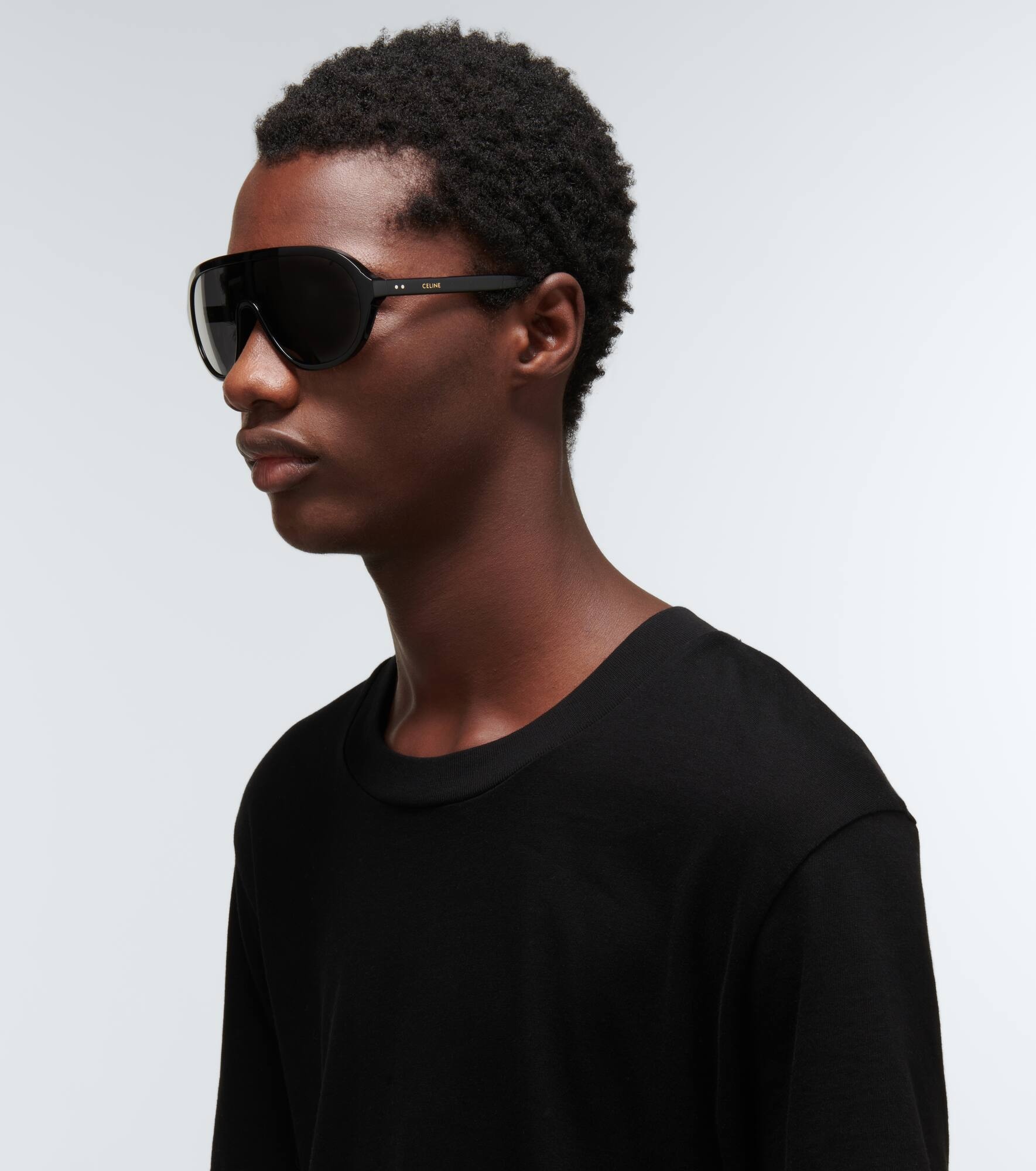Mask-shaped acetate sunglasses - 3
