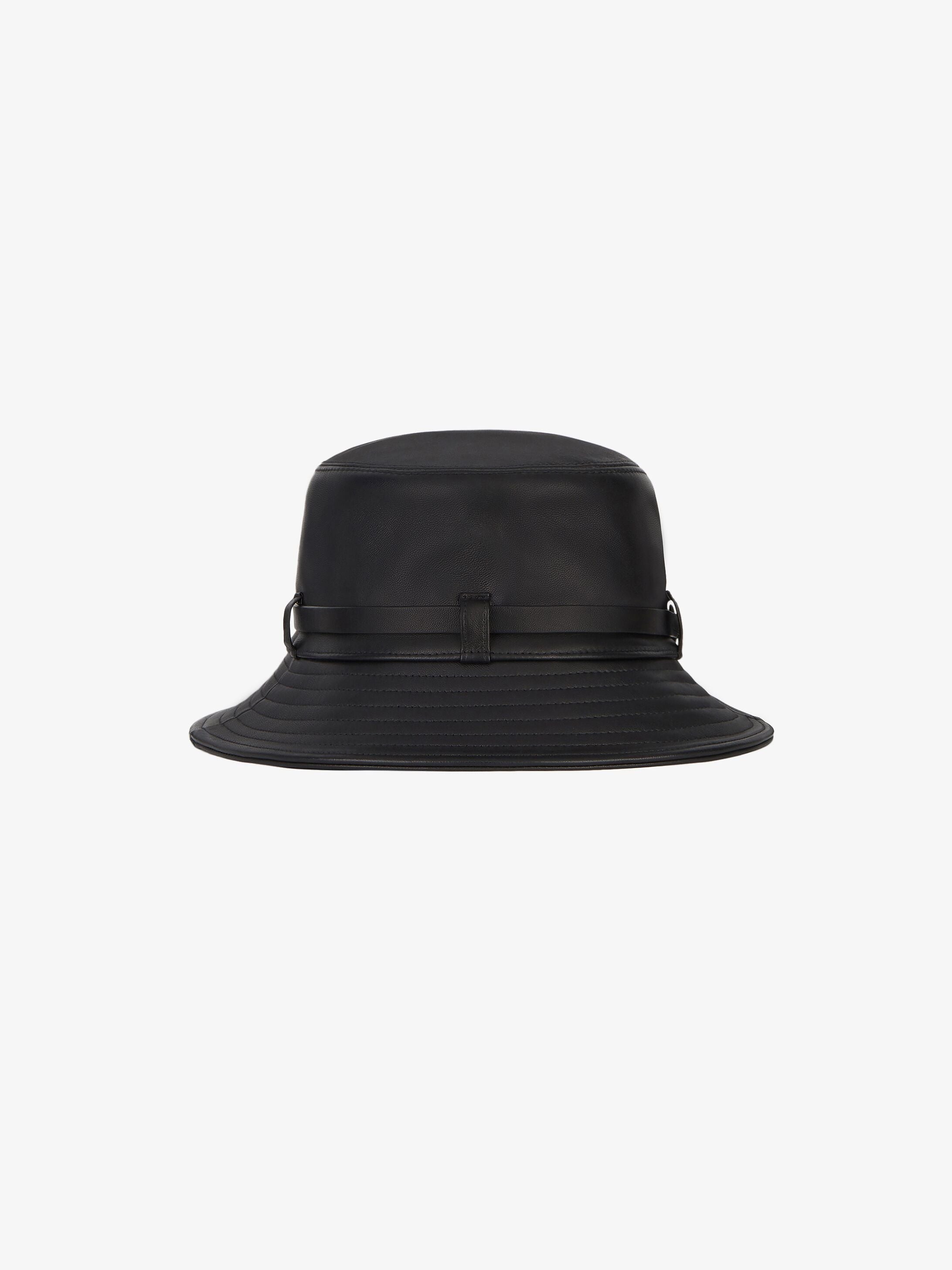 BUCKET IN LEATHER WITH 4G PADLOCK - 2
