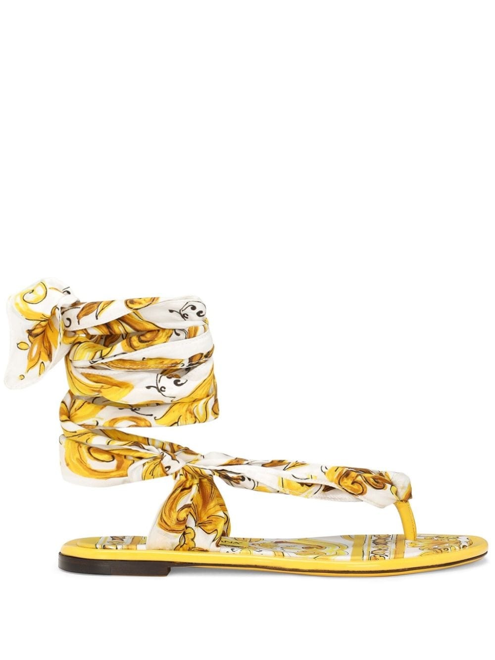 Majolica-print thong sandals - 1