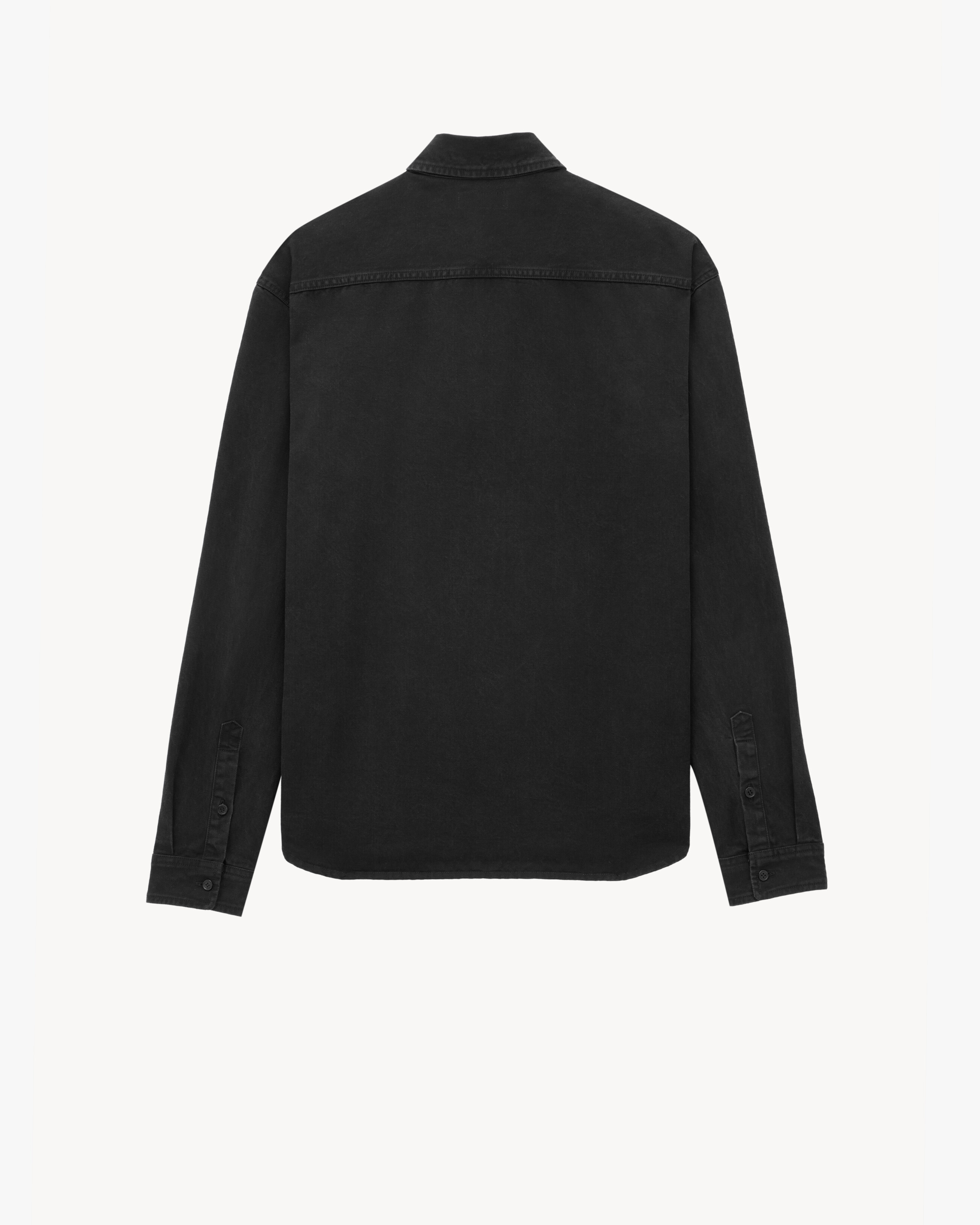 CASSANDRE SHIRT IN RAVEN BLACK DENIM - 3
