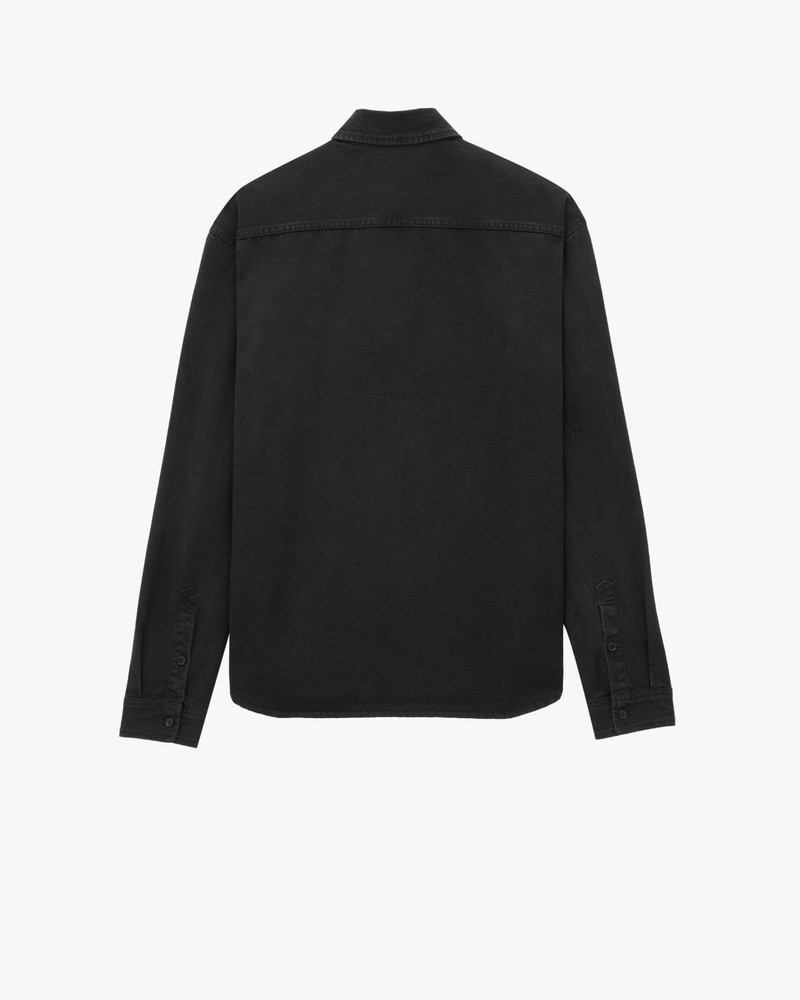 CASSANDRE SHIRT IN RAVEN BLACK DENIM 3