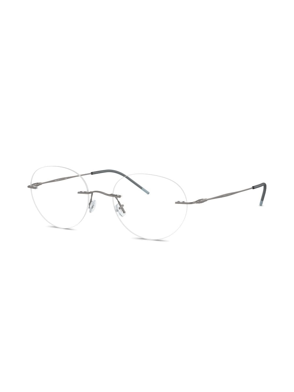 rimless round-frame glasses - 2