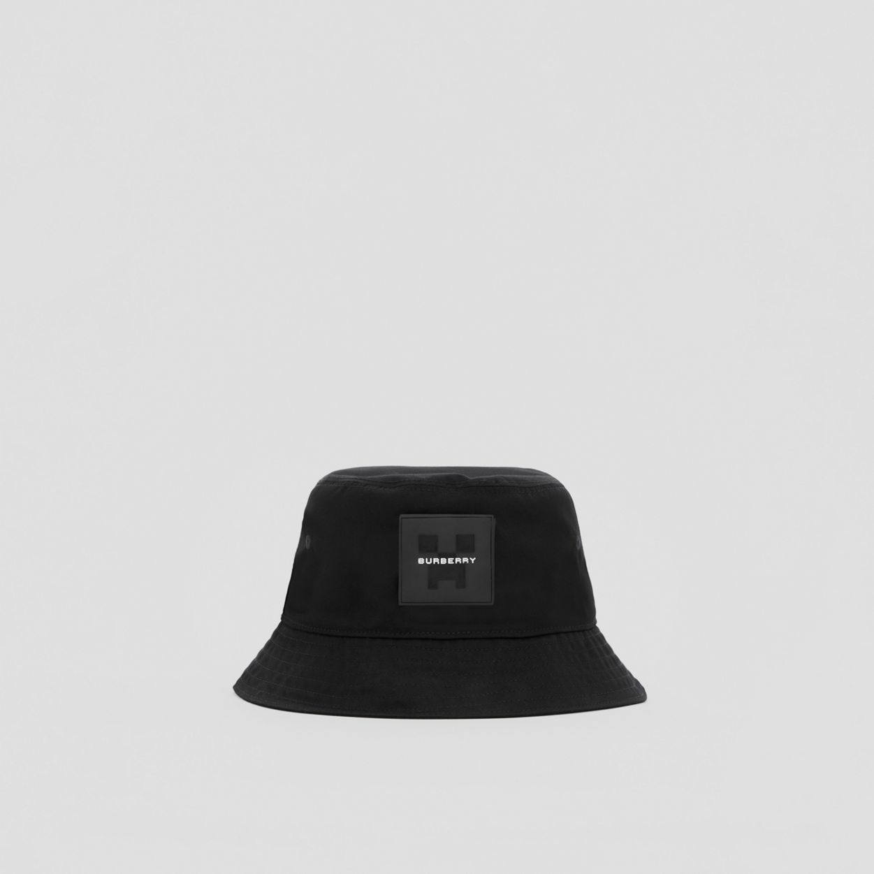 Logo Appliqué Cotton Gabardine Bucket Hat - 1