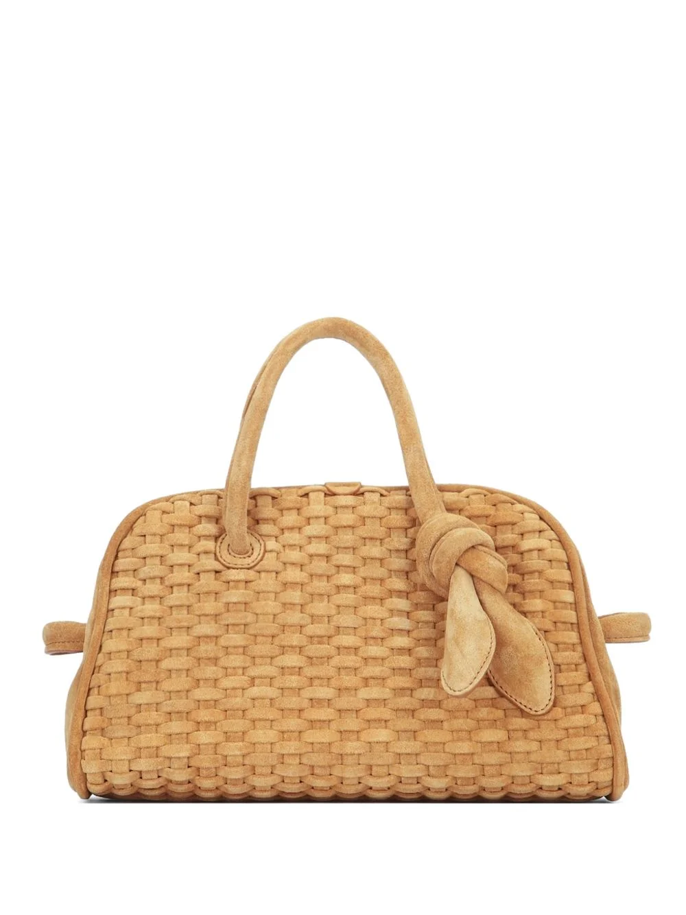 woven knot detail tote bag - 1