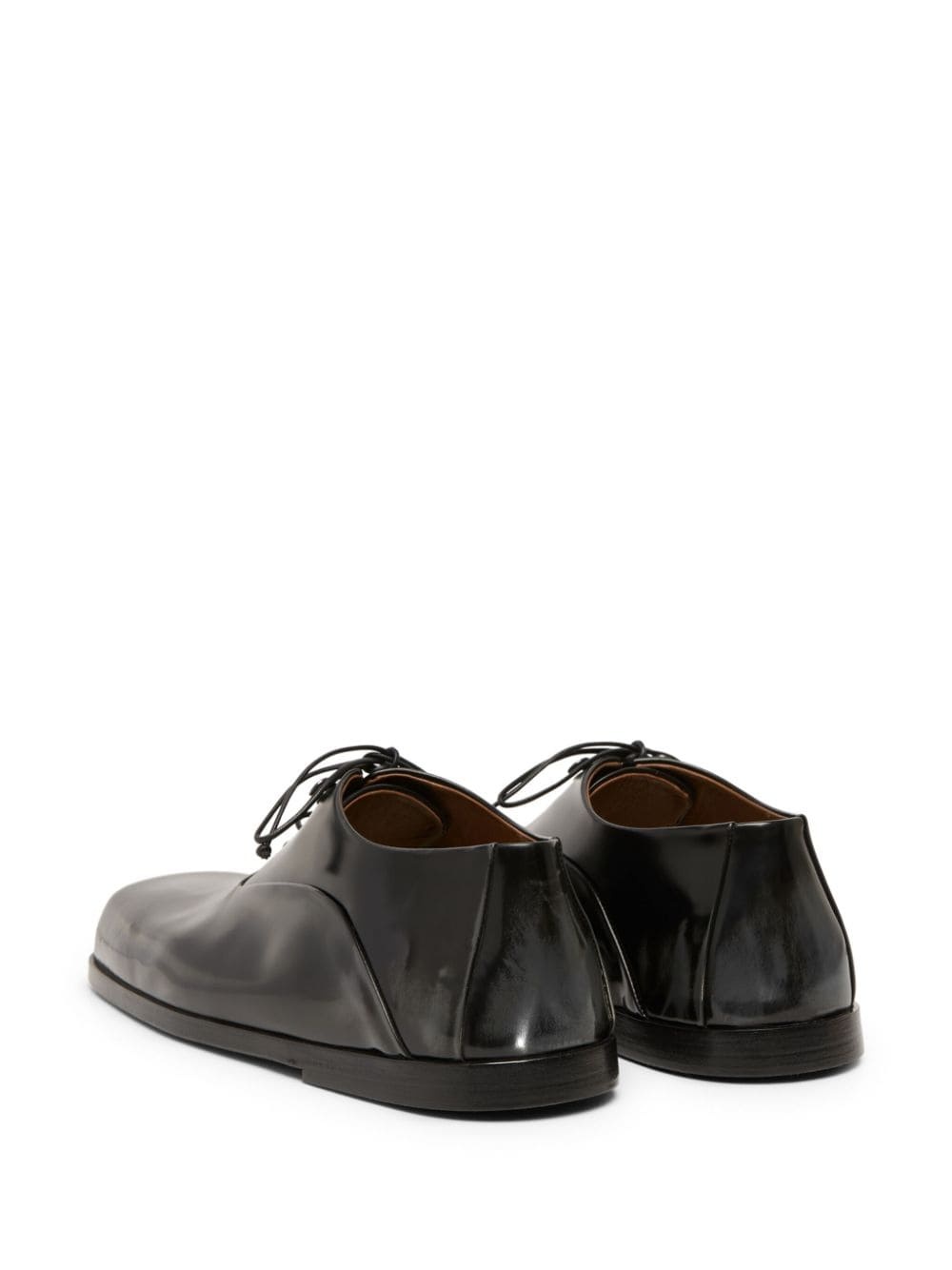 panelled patent-leather oxford shoes - 3