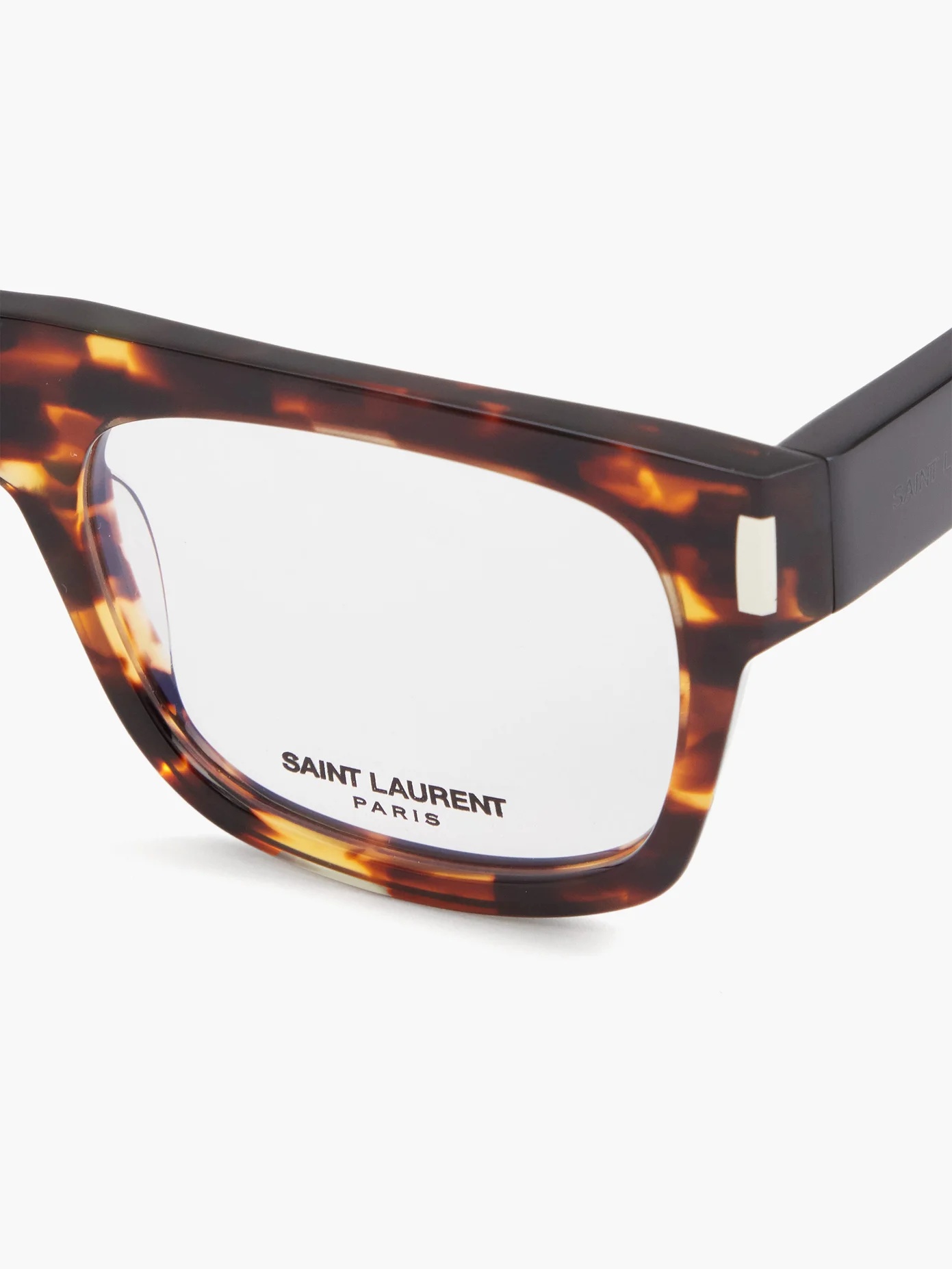 Square tortoiseshell-acetate glasses - 2