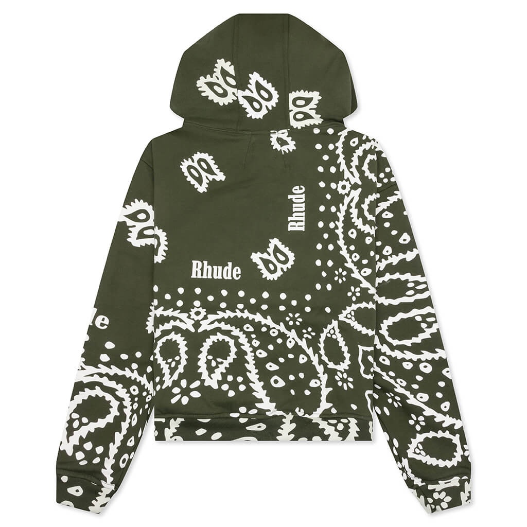 BANDANA HOODIE - OLIVE - 2