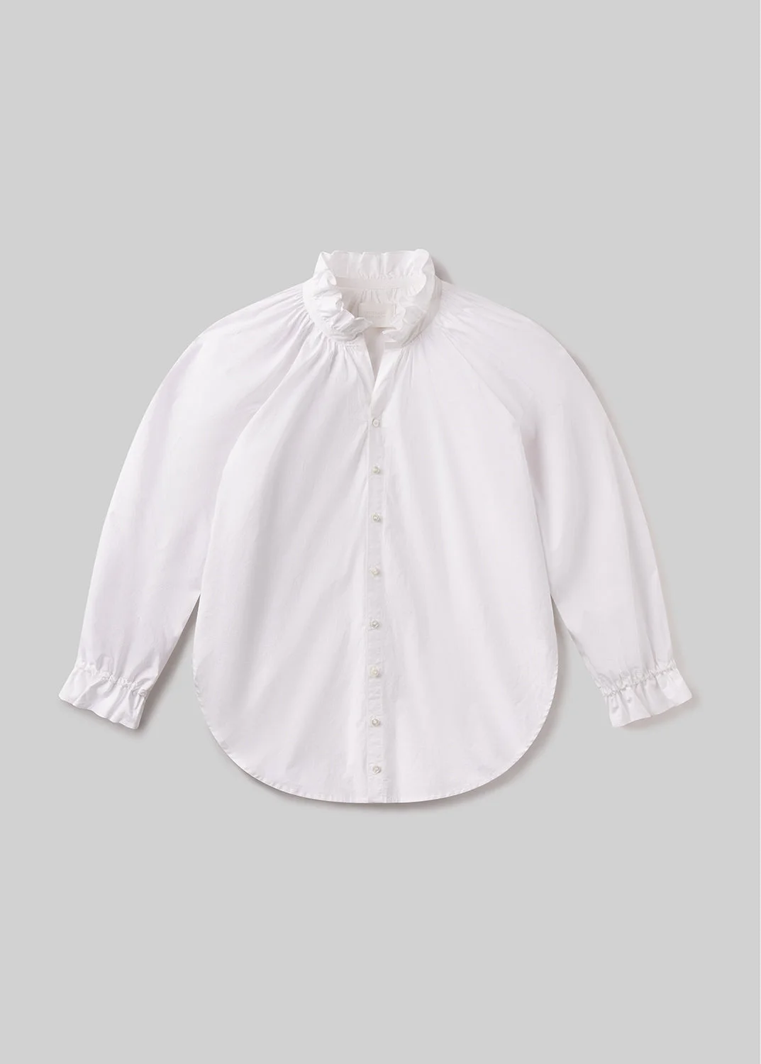 Loretta Ruffle Top
In Optic White - 1