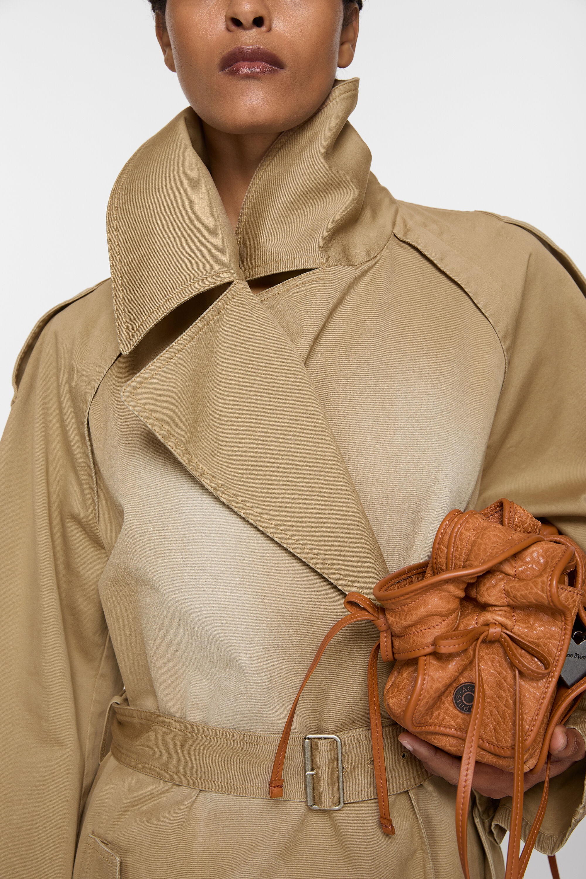 Belted coat - Mushroom beige - 6