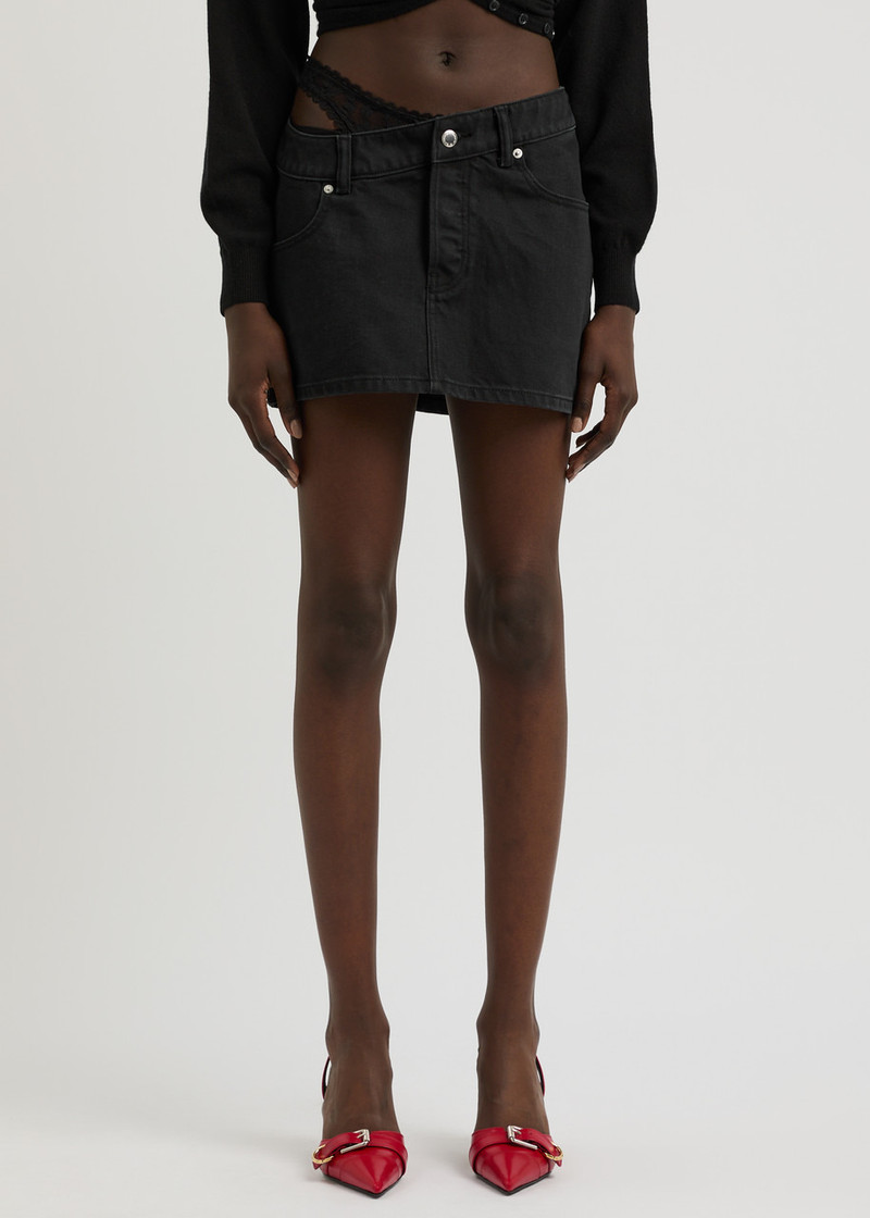 alexanderwang.t Alexanderwang.t Underwear-effect Denim Mini Skirt outlook