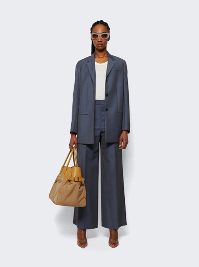 The Row Dalia Single-breasted Jacket Concrete Grey outlook