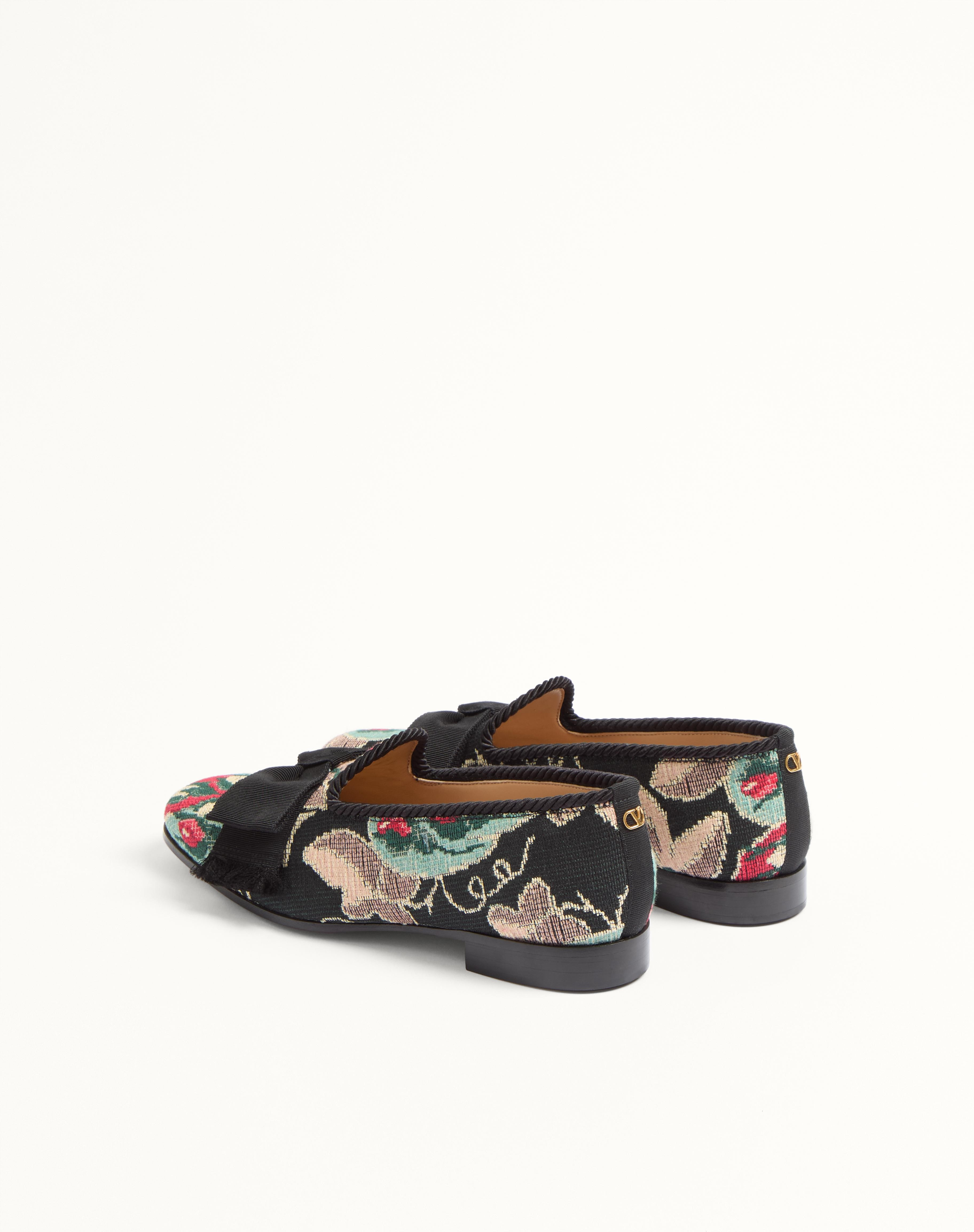 BOWOW LOAFER IN JACQUARD FABRIC - 5