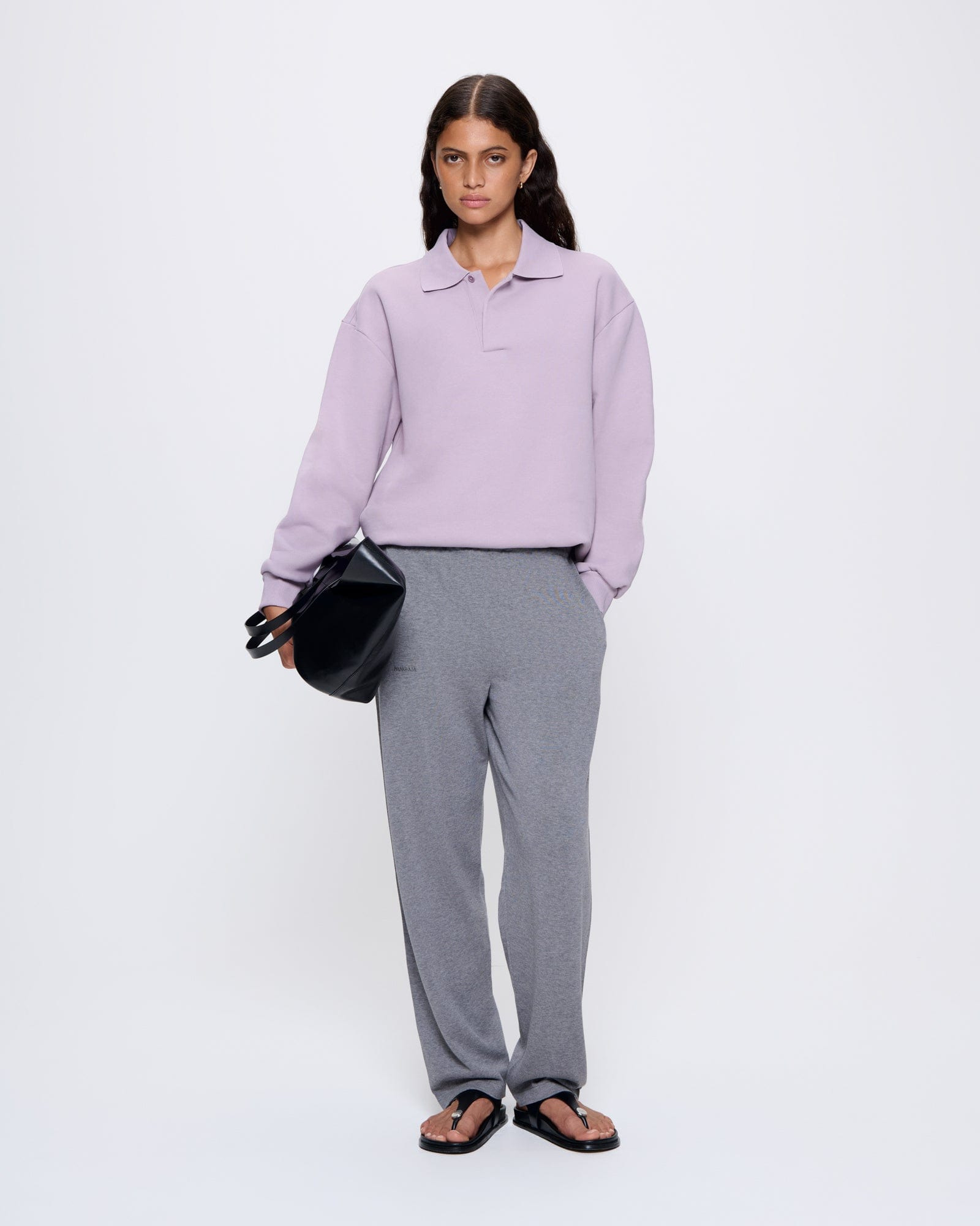 Womens DNA Heavyweight Polo Sweatshirt - Raisin Purple - 3