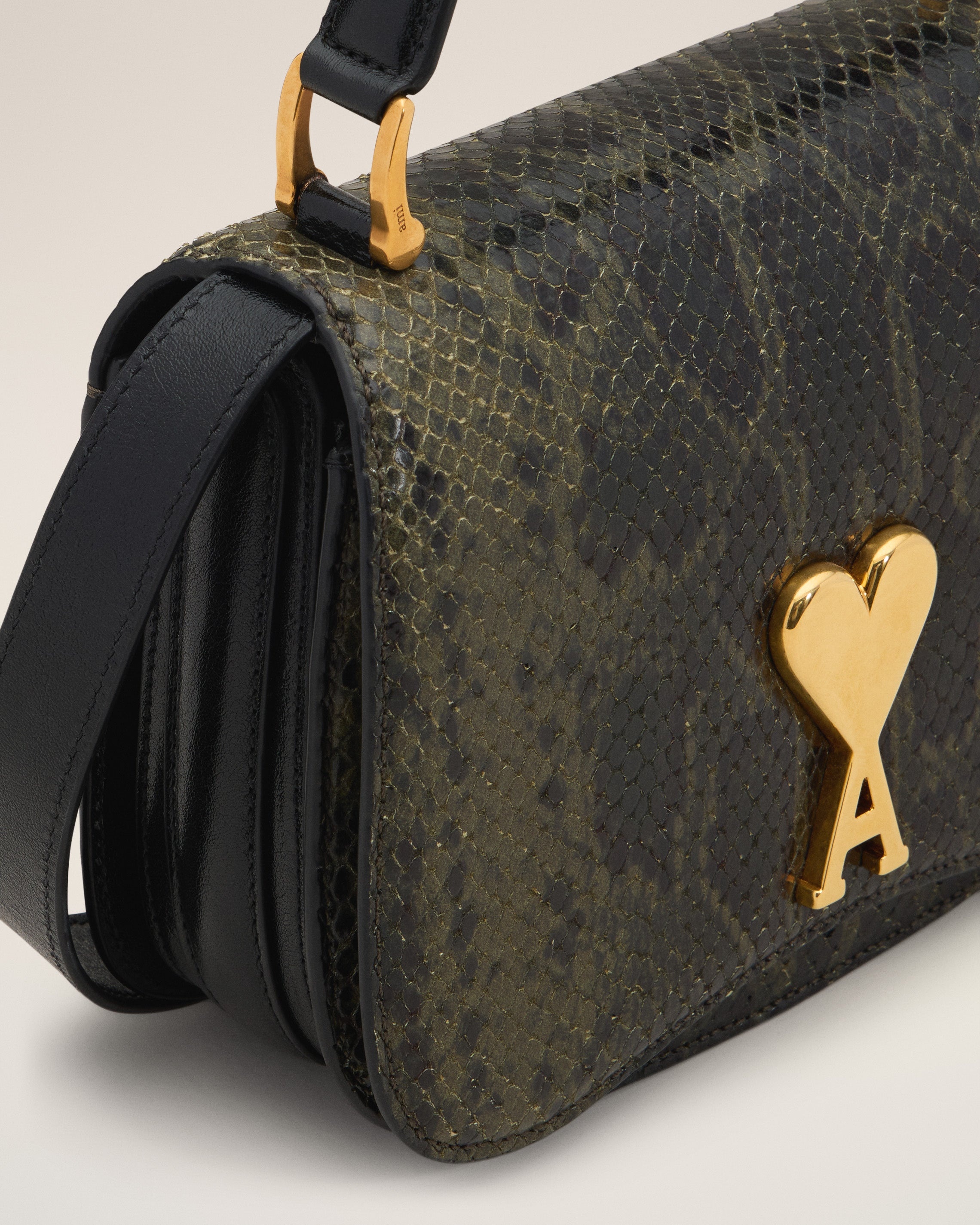 GREEN LEATHER TOP HANDLE PARIS PARIS BAG - 4