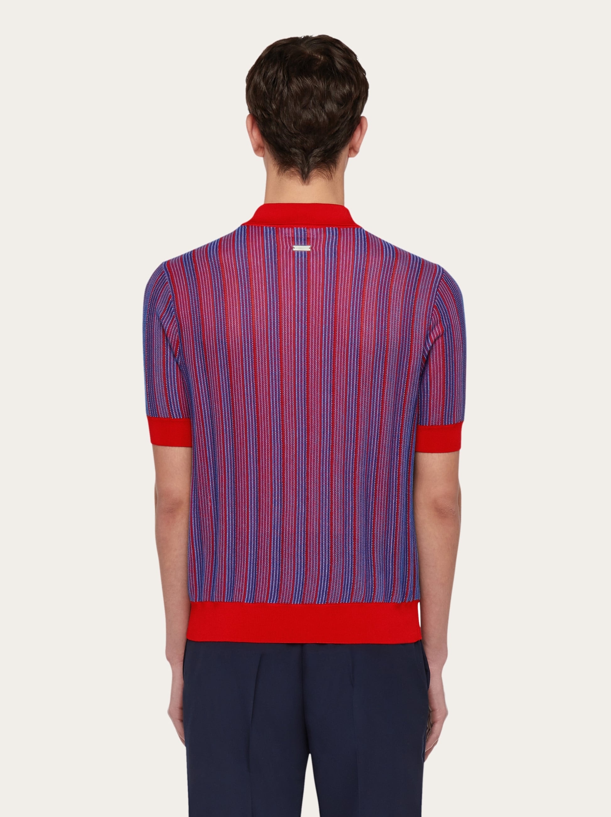 Polo with vertical stripes - 3