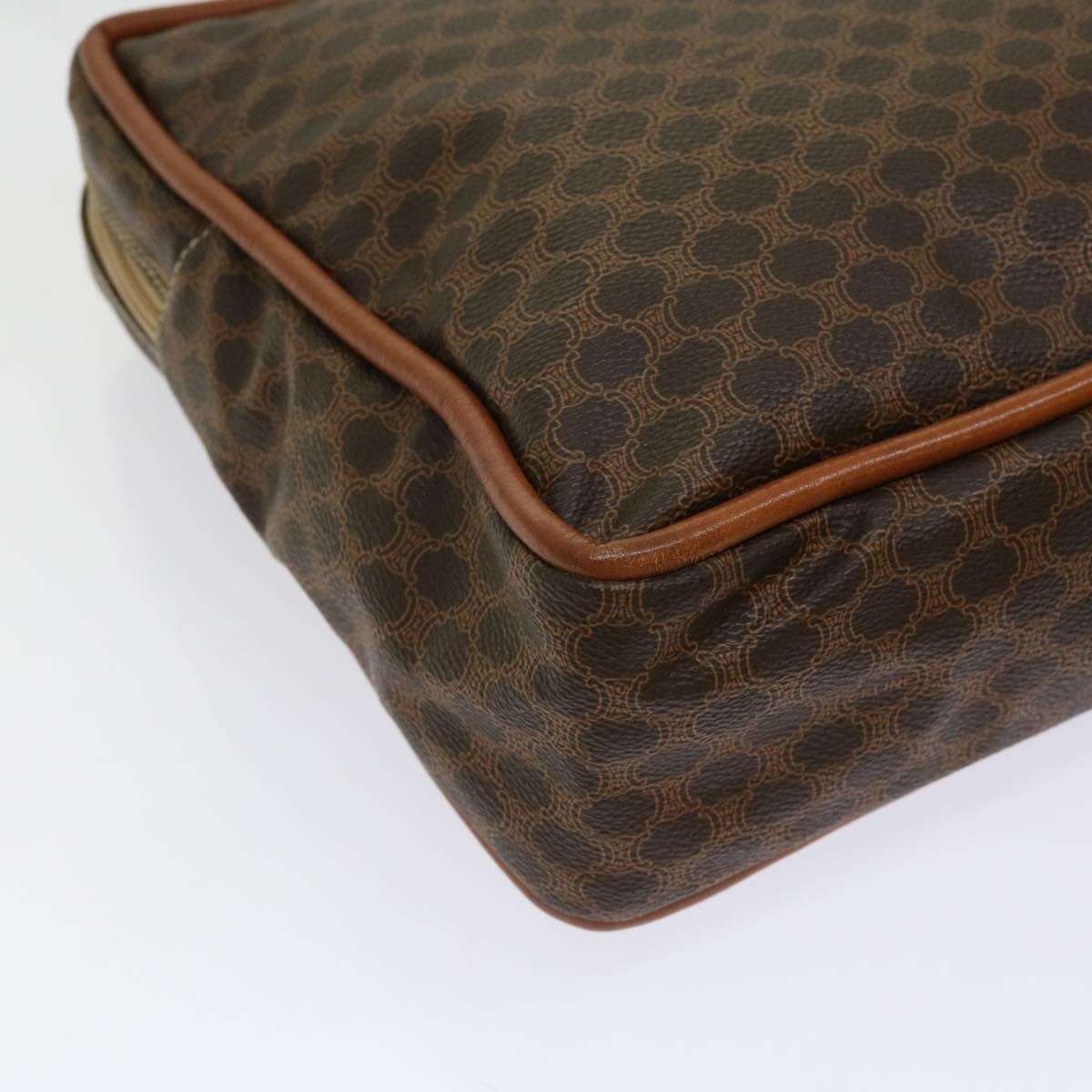 CELINE Macadam Canvas Shoulder Bag Pvc Brown - 16