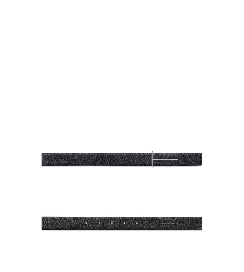 TOM FORD GRAIN LEATHER SLIM T REVERSIBLE BELT outlook