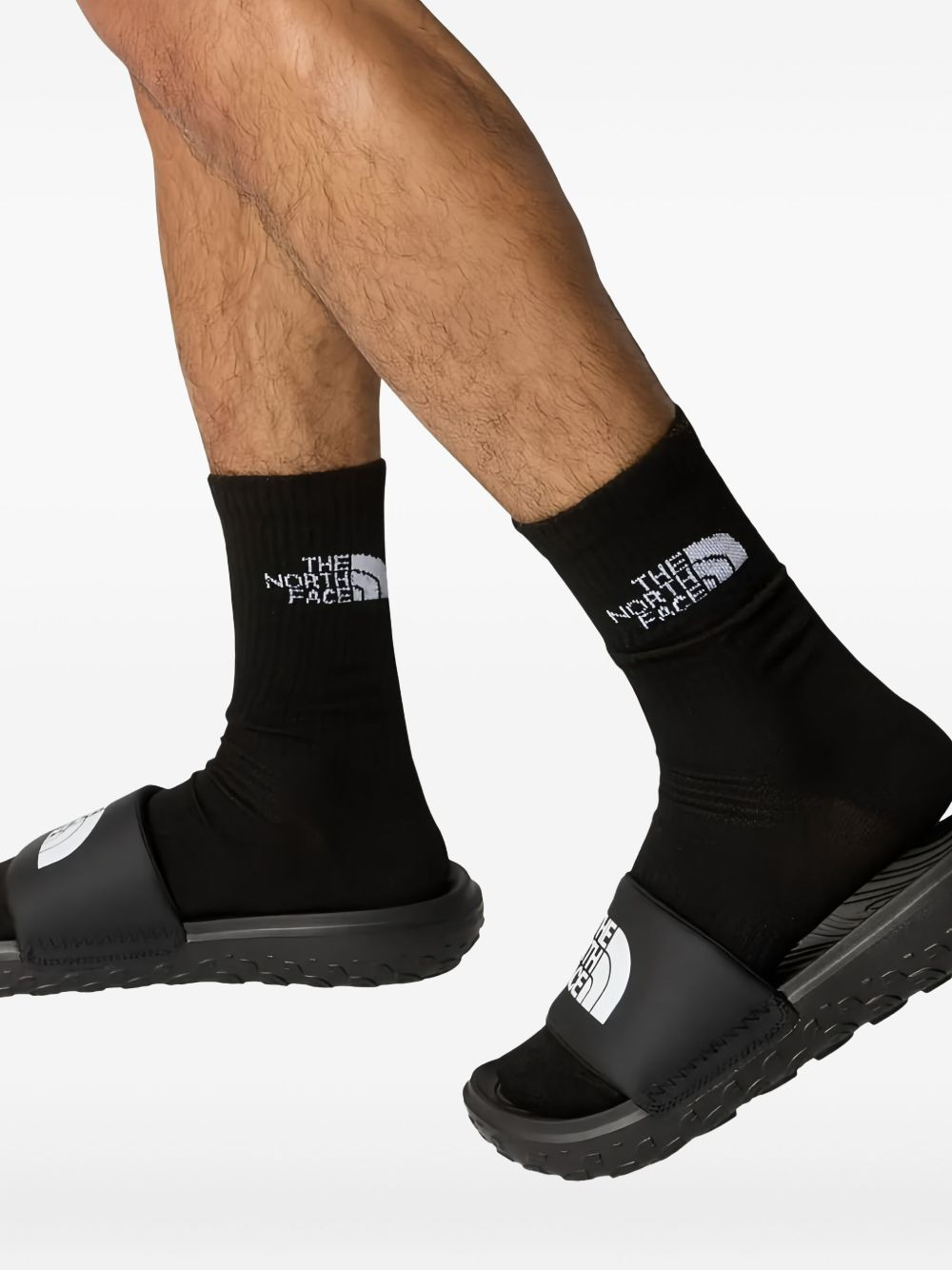 Never Stop logo-embossed textured slides - 5