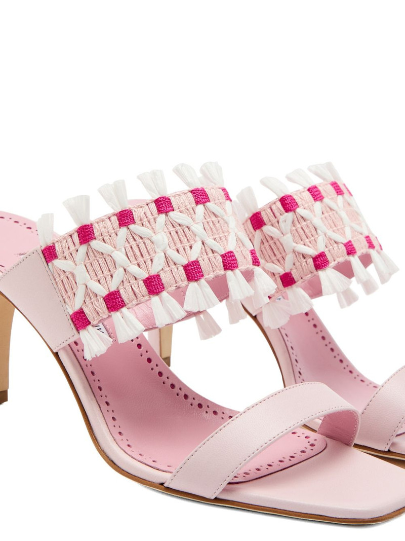Efeso fringed woven-strap sandals 4