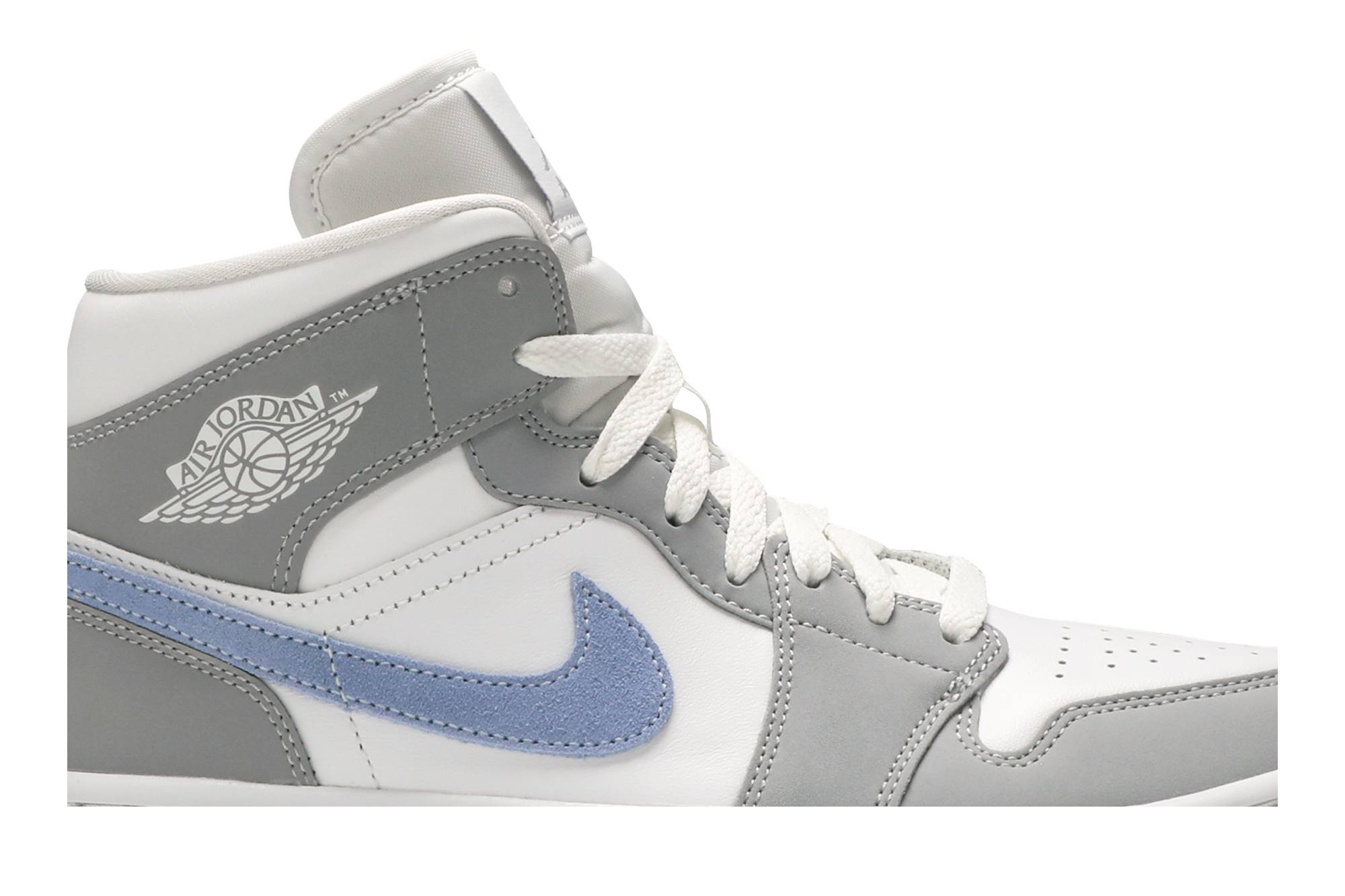 Wmns Air Jordan 1 Mid 'Wolf Grey Aluminum' - 2