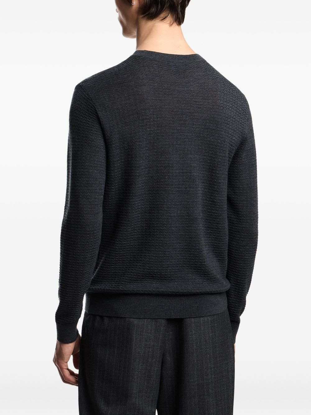 textured wool sweater - 4