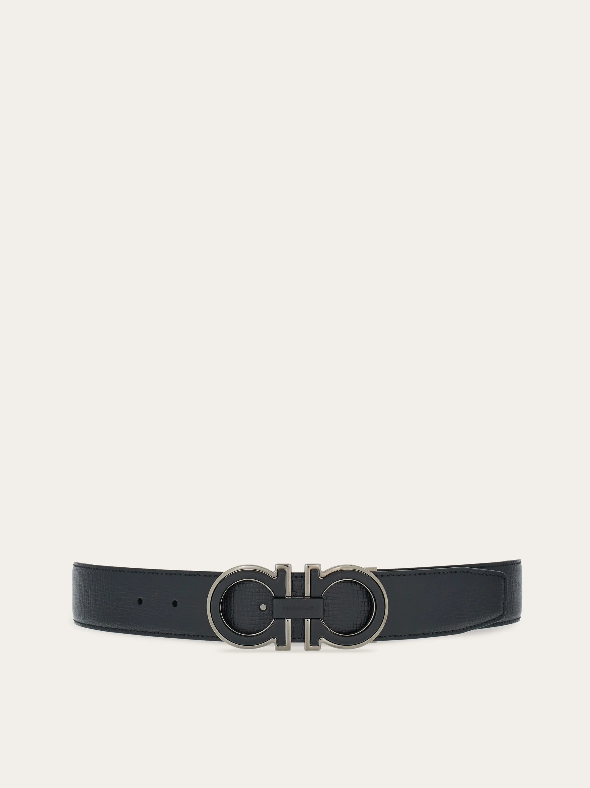 Reversible and adjustable Gancini belt - 1