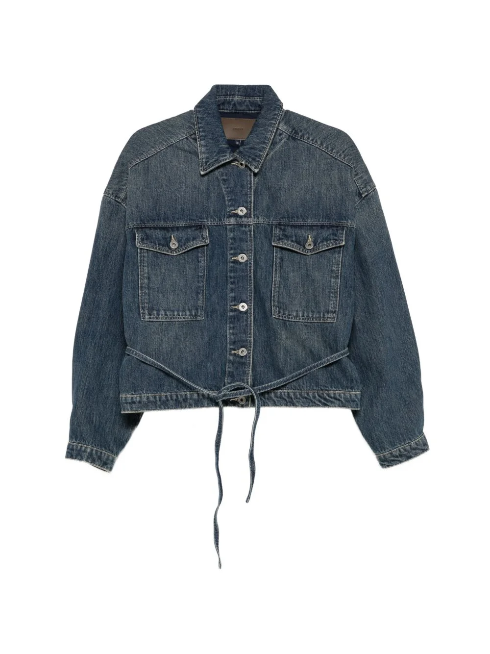 Lys belted denim jacket - 1