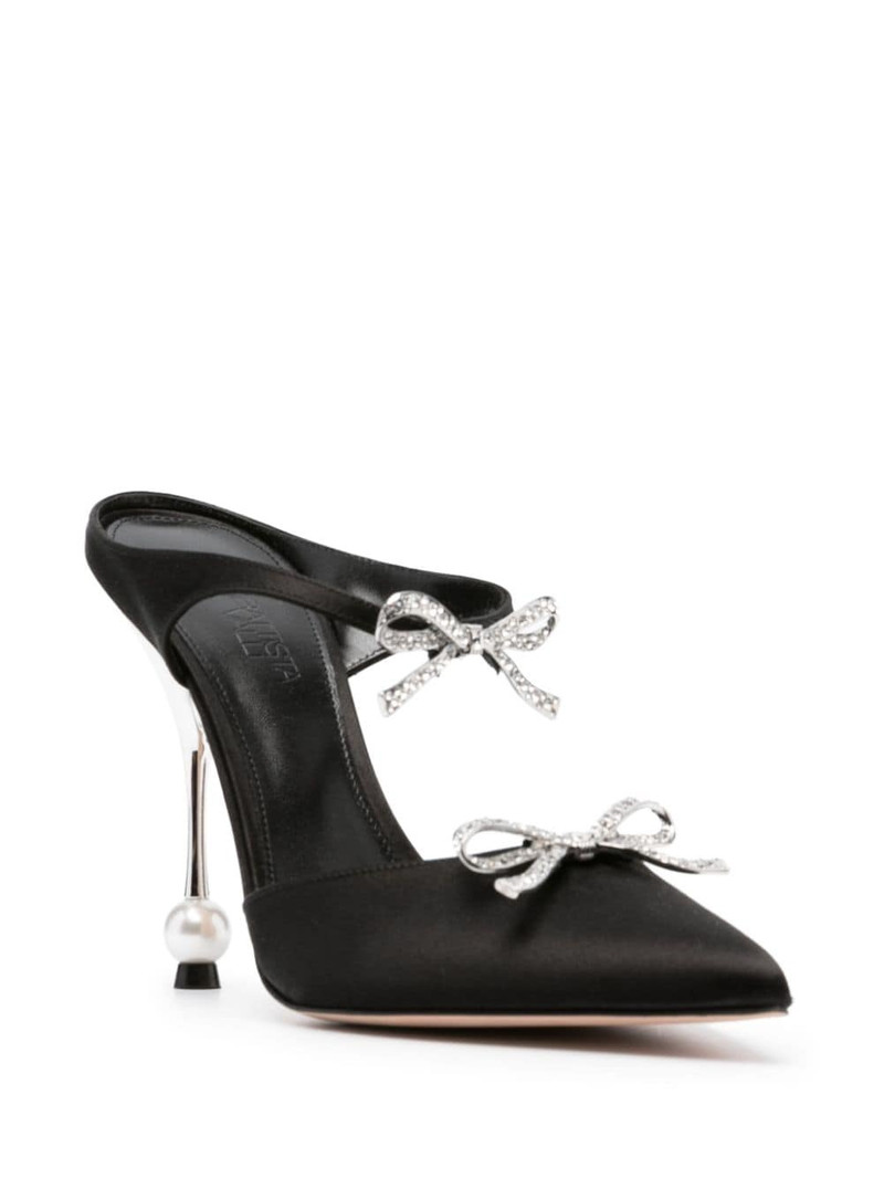 GIAMBATTISTA VALLI 105mm Diamond Ribbons mules outlook