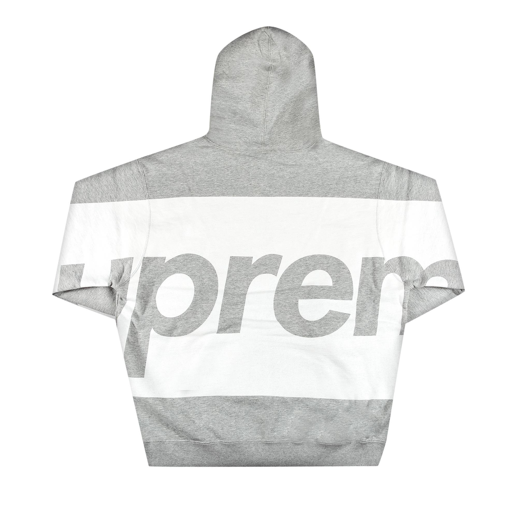 Supreme Big Logo Hooded Sweatshirt 'Heather Grey' - 2