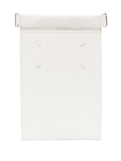 Maison Margiela stitch-detail leather phone-case outlook