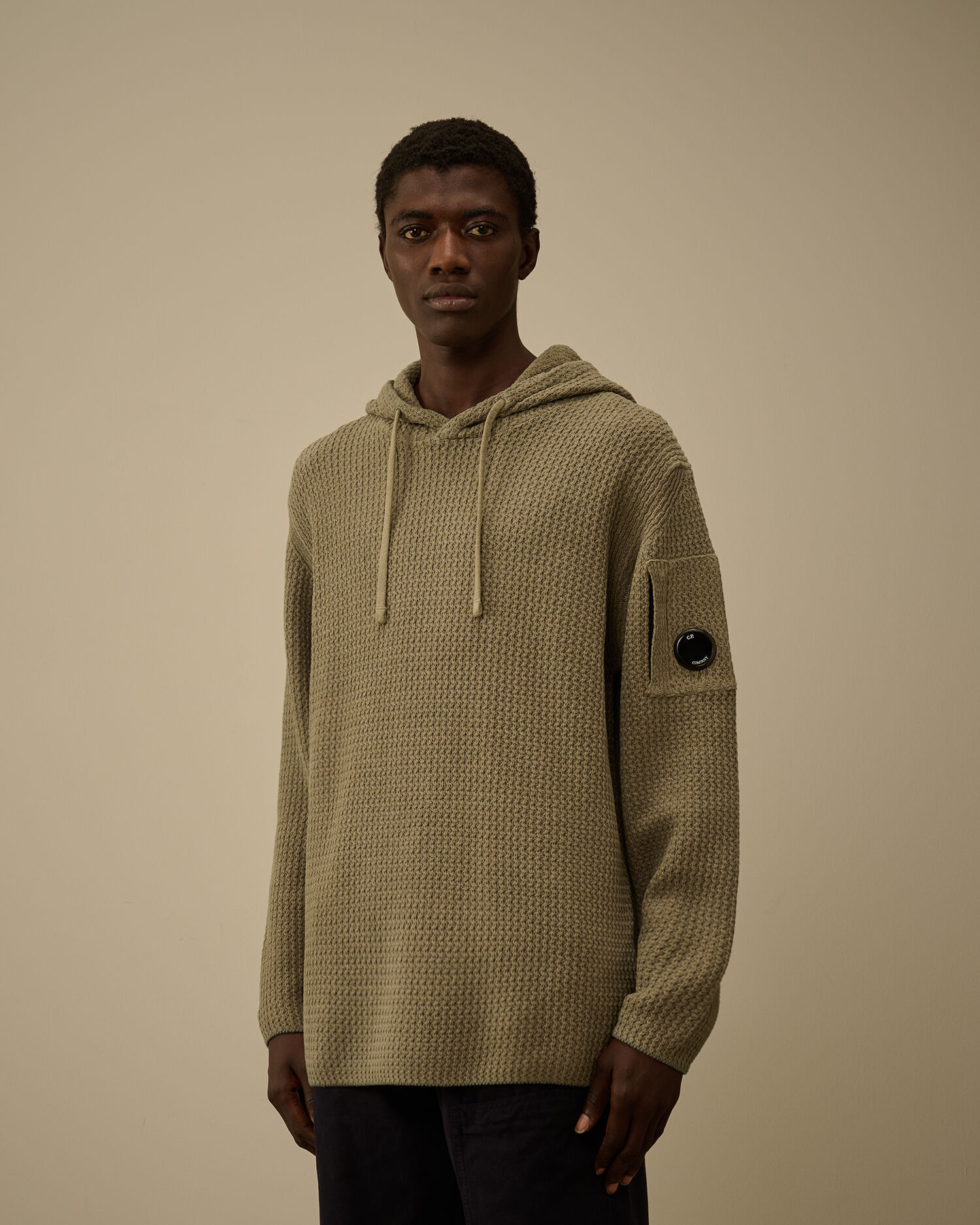 Cotton Chenille Hooded Sweater - 3
