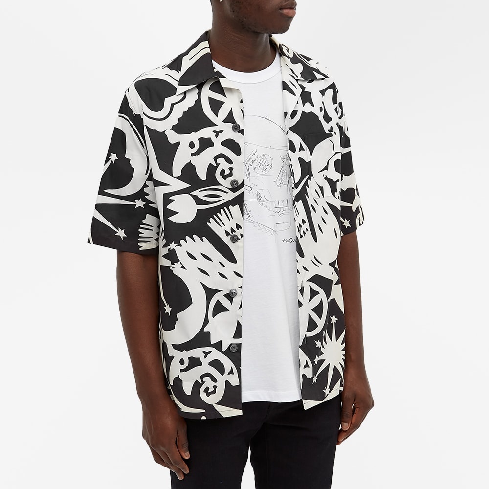 Alexander McQueen Skull All Over Print Vacation Shirt - 3