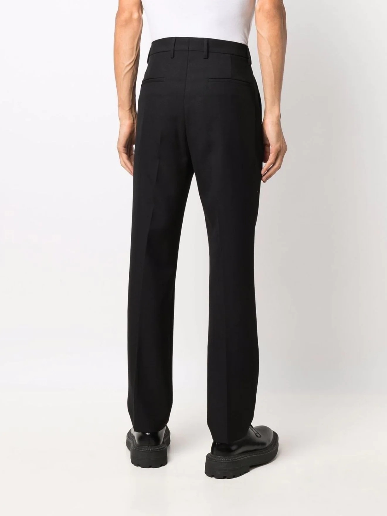 straight-leg tailored trousers - 4