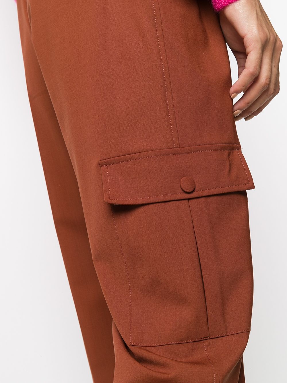 fitted cuffs tailored trousers - 5