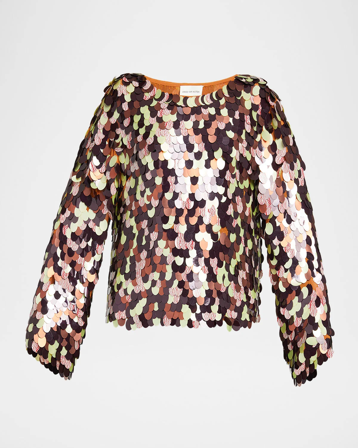 Paillette Embellished Long-Sleeve Top - 1