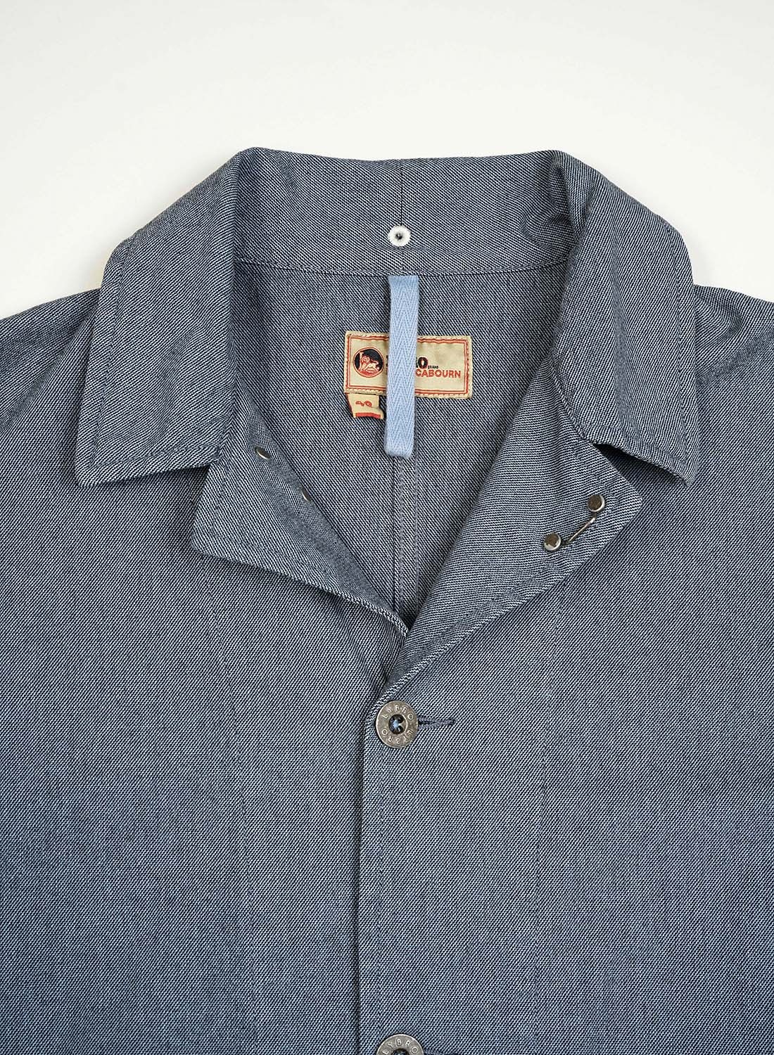 New Navvie Blazer Broken Twill in Washed Blue - 5