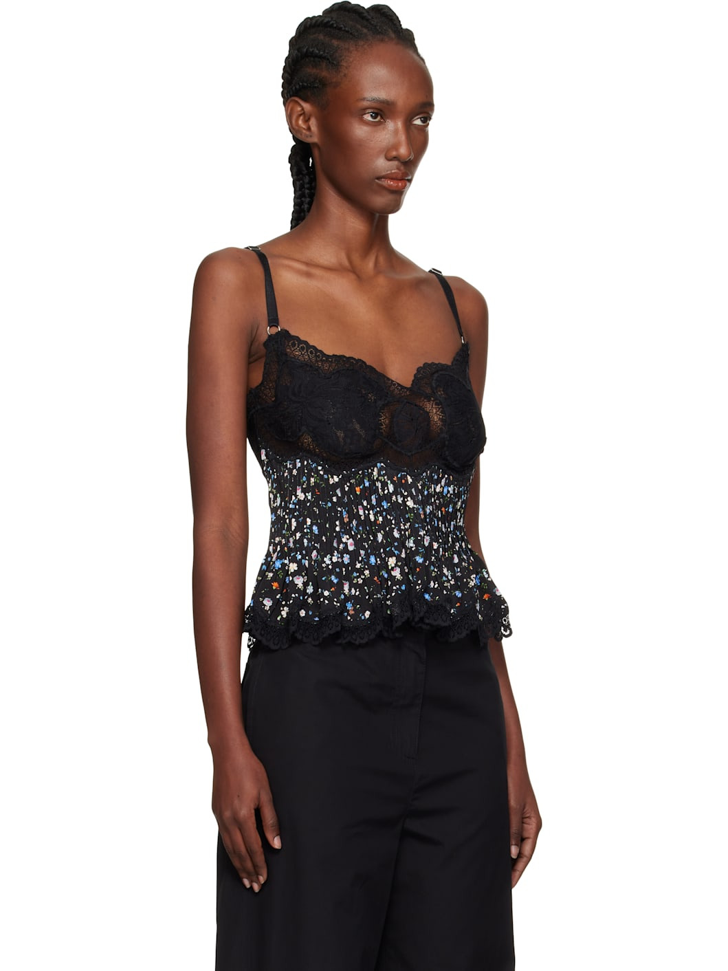 Black Lace Camisole - 2
