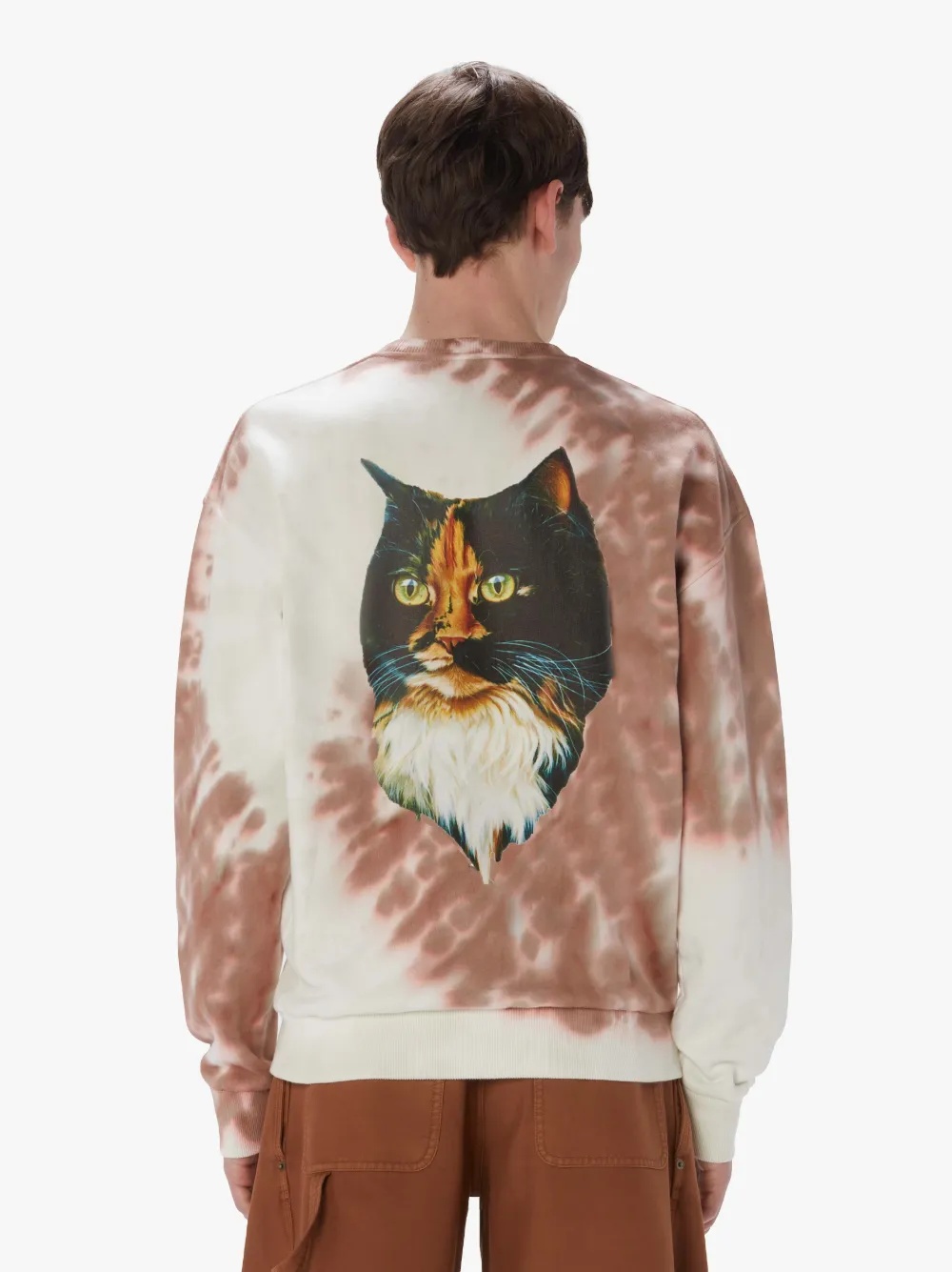 TIE -DYE SWEATSHIRT WITH CAT PRINT - 2