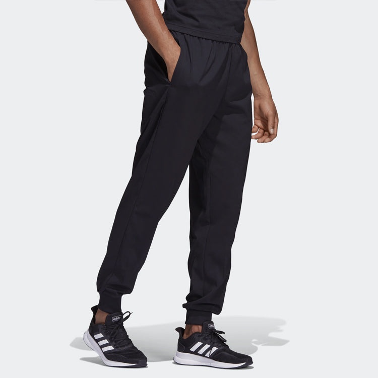 adidas Logo Bundle Feet Sports Pants Black DQ3067 - 6